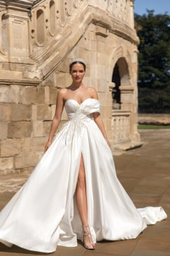 Ball Gown Wedding Dress Liasa, Short Sleeves Wedding Dress