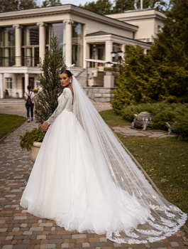 Veil Cathedral Wedding Veil Lace Cathedral Bridal Veil Valentina | Eden Luxe Bridal