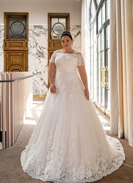 Missing image for Plus size wedding dress S-693-Nyla