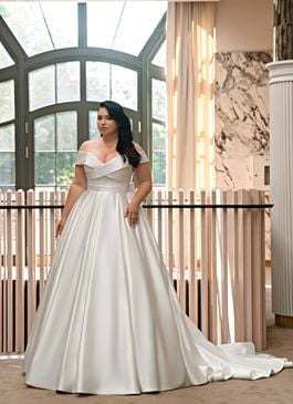 Missing image for Plus size wedding dress S-696-Narine