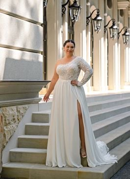 Missing image for Plus size wedding dress S-704-Niusha