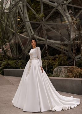 Missing image for Wedding dress SN-272-SILVER
