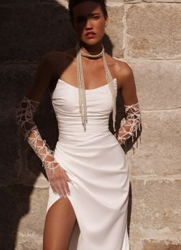 Missing image for Wedding gloves  FA-004