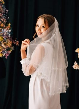 Wedding veil Magda for Sale at NY City Bride