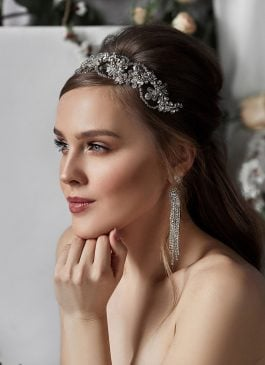 Missing image for Floral Bridal Tiara T010