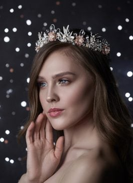 Missing image for Floral Bridal Tiara T016
