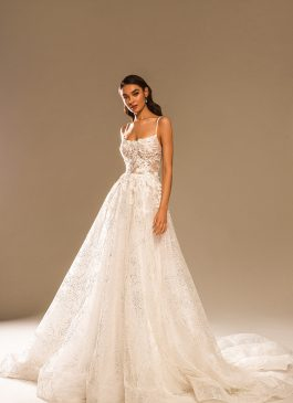 2021 New Graceful Lace Wedding Dresses Ivory with 3/4 Sleeves