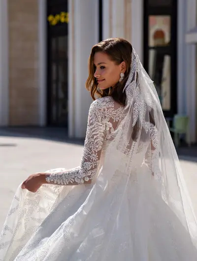 Missing image for Wedding veil F-078