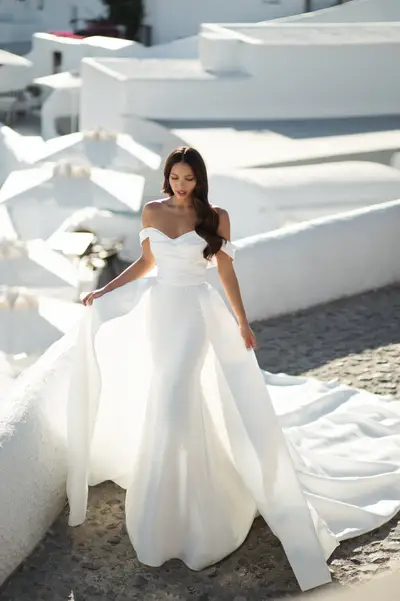 Missing image for  Wedding dress with overskirt SN-019