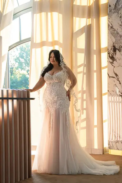 Missing image for Plus size wedding dress S-688-Naomi