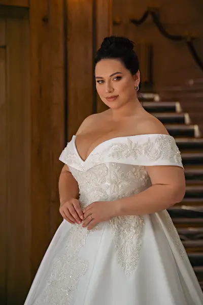 Missing image for Plus size wedding dress S-689-Nicole