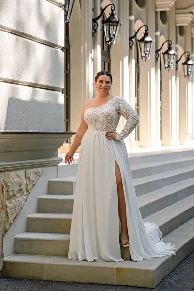 Missing image for Plus size wedding dress S-704-Niusha