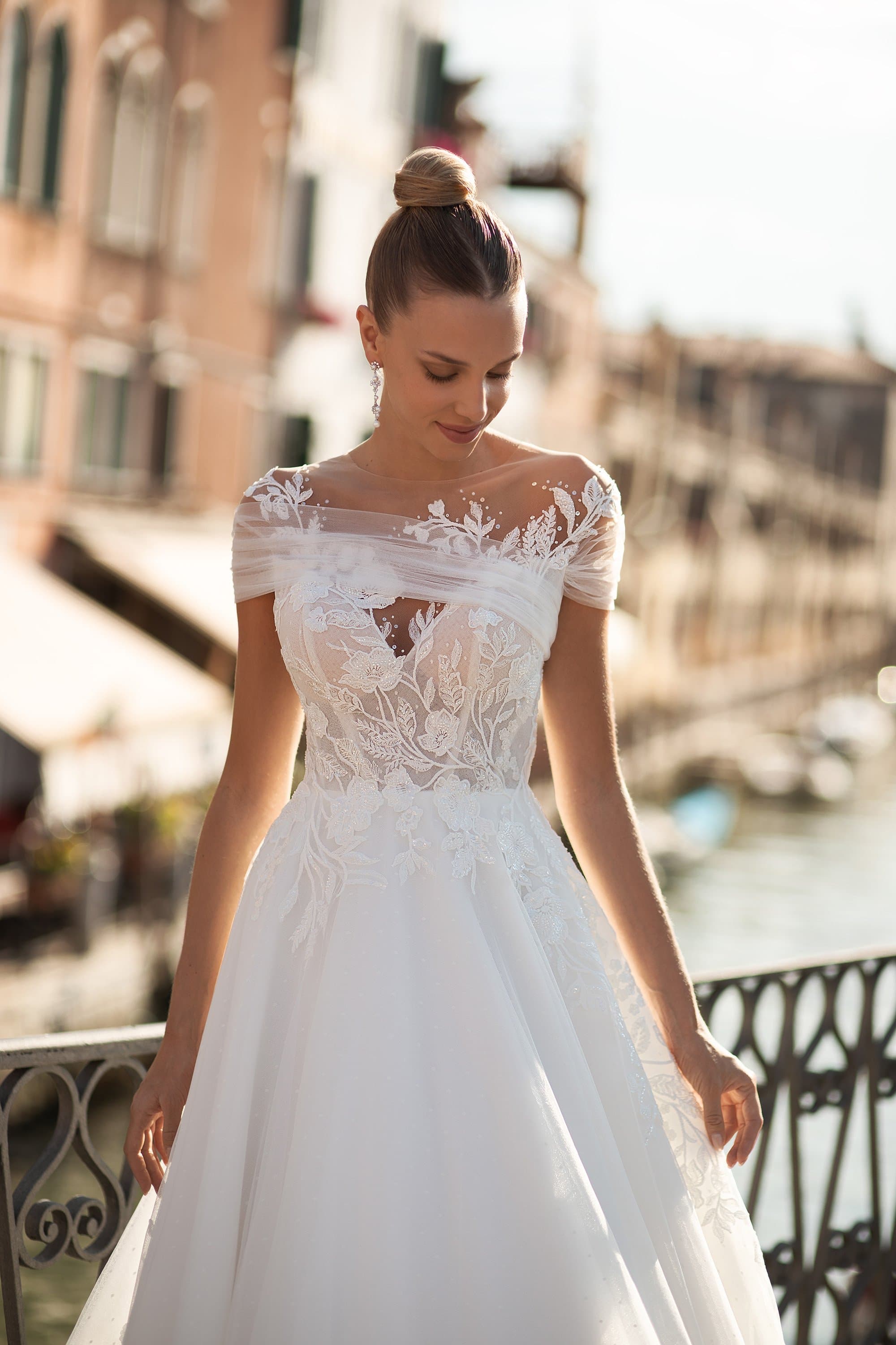 Wedding dress Benadette with detachable skirt for Sale at NY City Bride