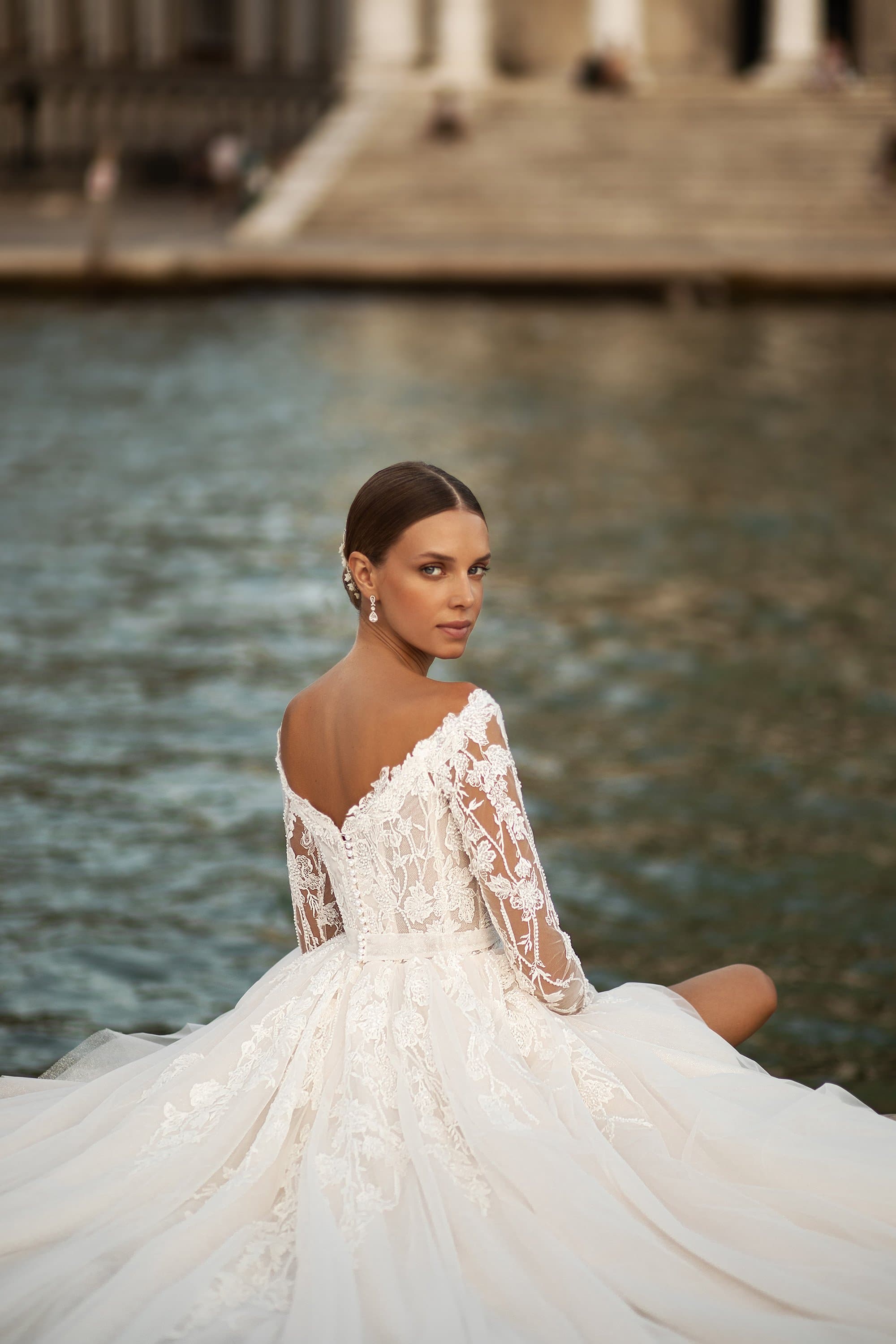 Wedding dress Benadette with detachable skirt for Sale at NY City Bride