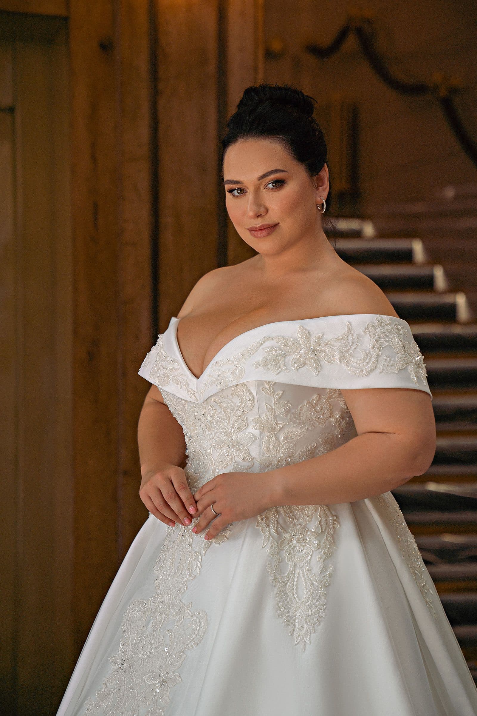 Plus size wedding dress S-689-Nicole for Sale at NY City Bride