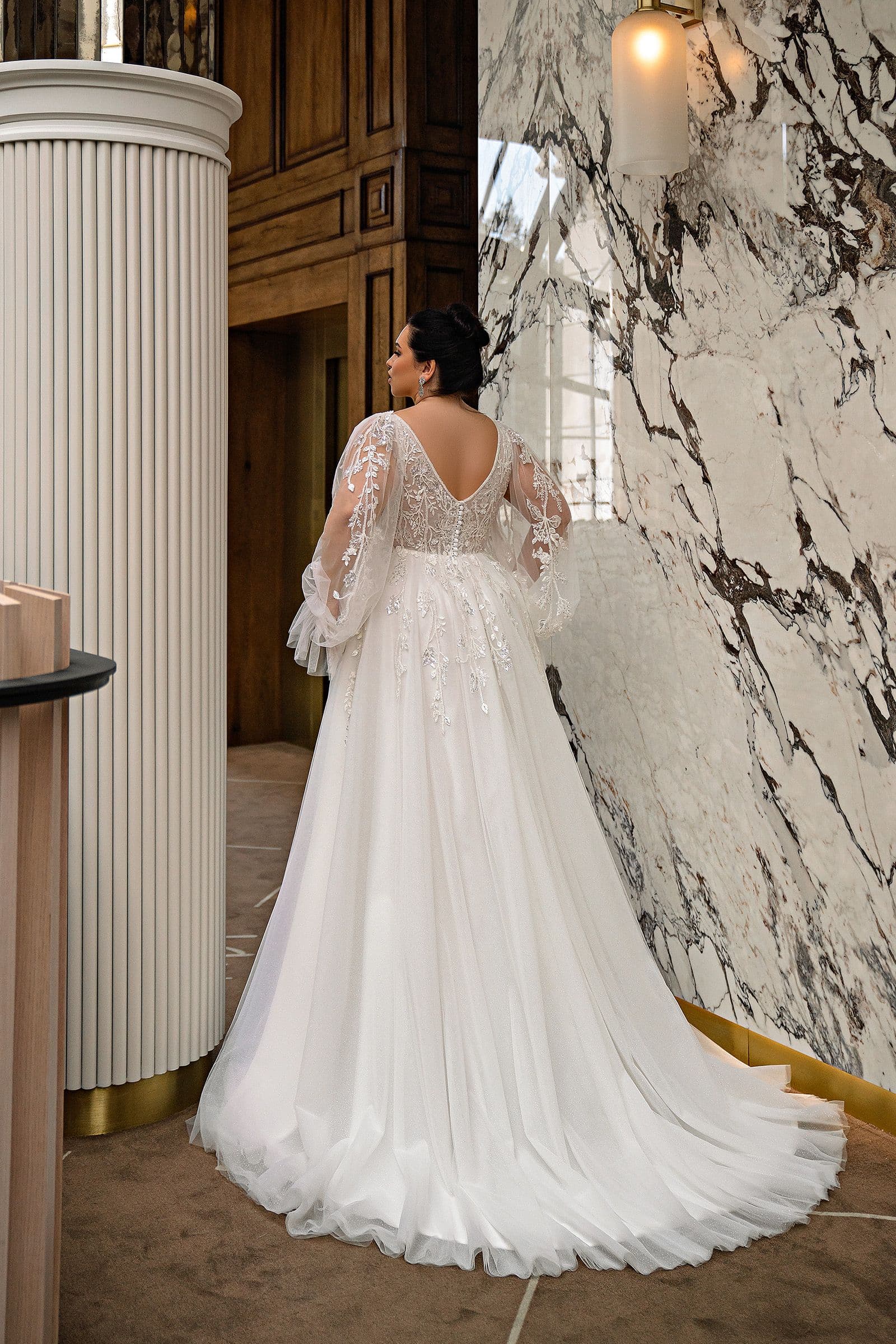 Plus size wedding dress S-690-Nili for Sale at NY City Bride