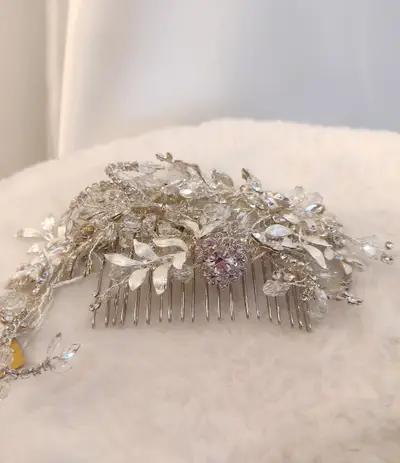 Missing image for Floral Bridal Comb T042