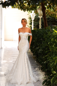 Missing image for Wedding dress Sofi with overskirt