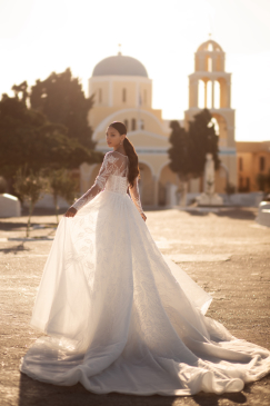 Missing image for Wedding dress with overskirt SN-015