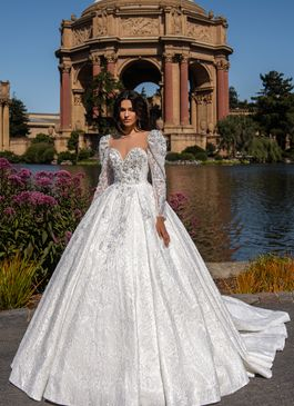 Missing image for Wedding dress S-647-Oriana