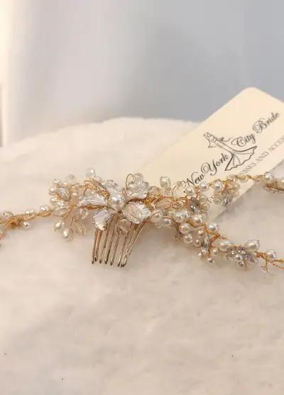 Missing image for Floral Bridal Comb CN015912H39G1
